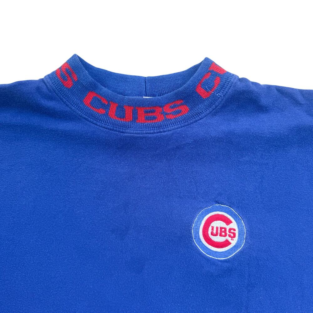 Vtg 1990s Starter x MLB Chicago Cubs High Neck Shirt XL
